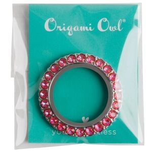 Origami Owl Royal Pink Living Locket Face